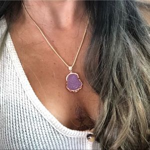 Buddha precious stone necklace